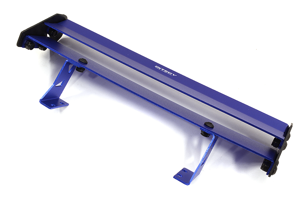 C32899BLUE Realistic 1/10 Size Alloy & Carbon Fiber Rear Wing 165mm Width - Image 1