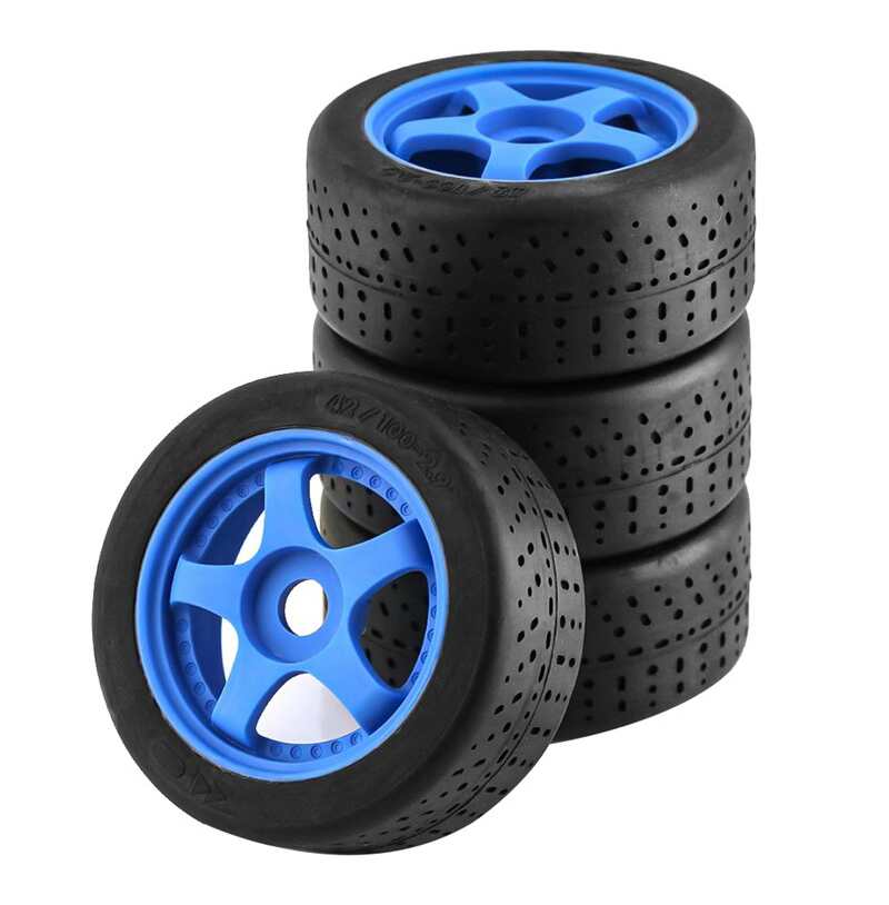 C32919BLUE 2.9 Pre-Mounted Tires(4) 17mm Hex 103mm OD for 1/7 Limitless & Felony ARA550063 - Image 1