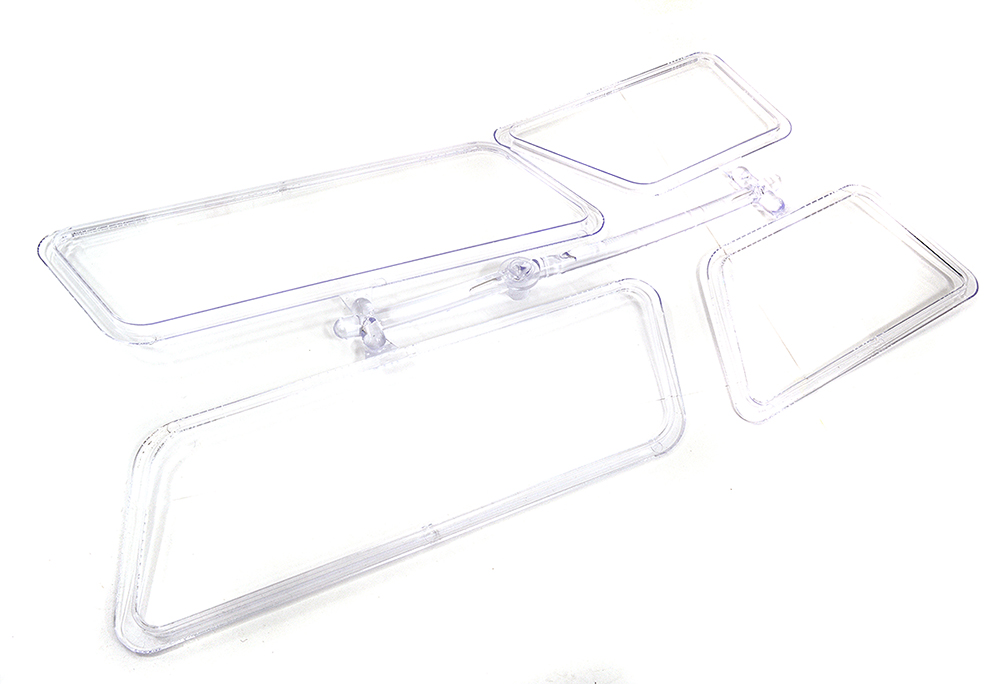 C32929 Replacement Clear Plastic Side Windows for C29333 Hard Plastic Body - Image 1