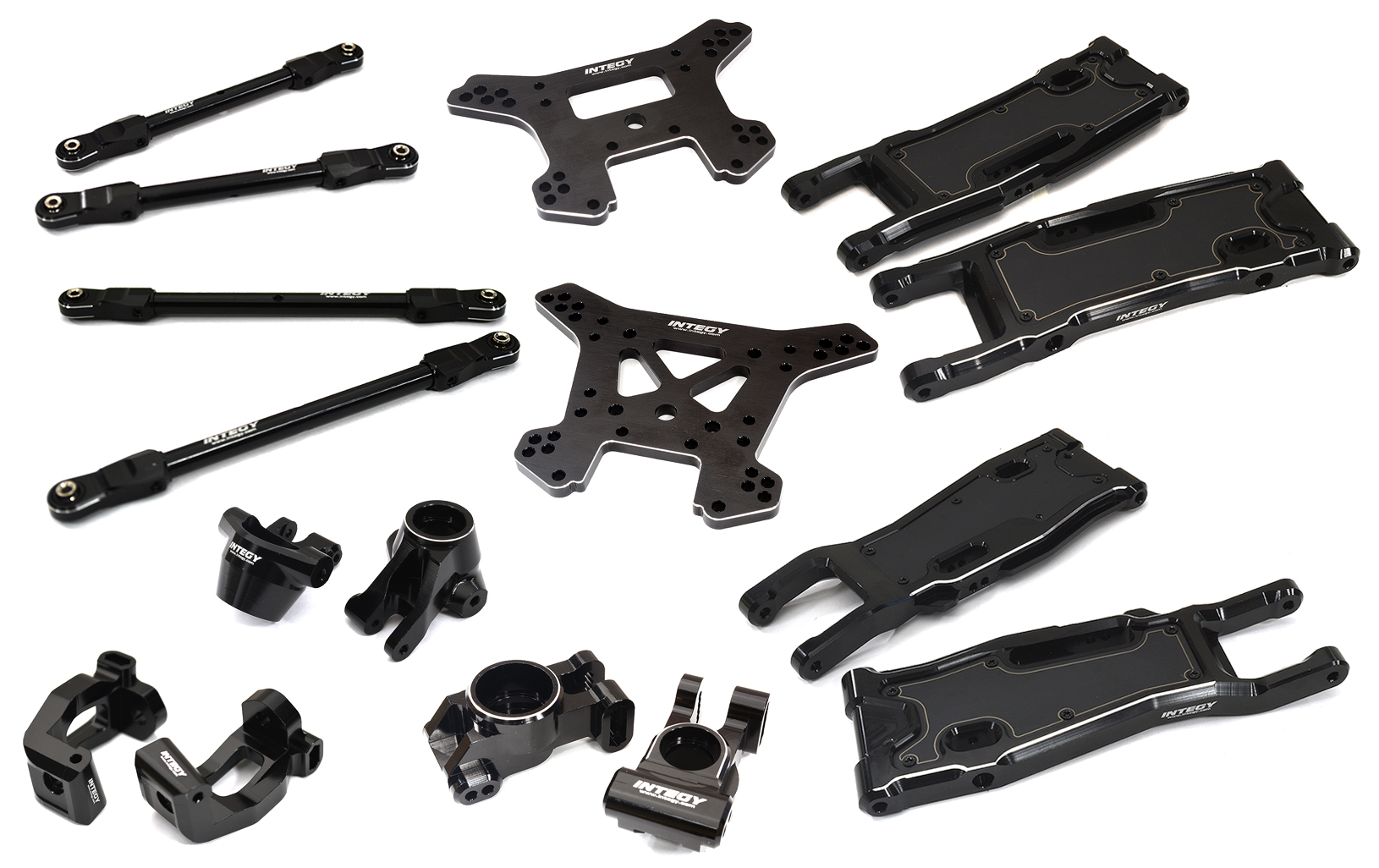 C32955BLACK Complete Black Suspension Upgrade Kit for Traxxas Sledge 1/8 Scale 4WD - Image 1