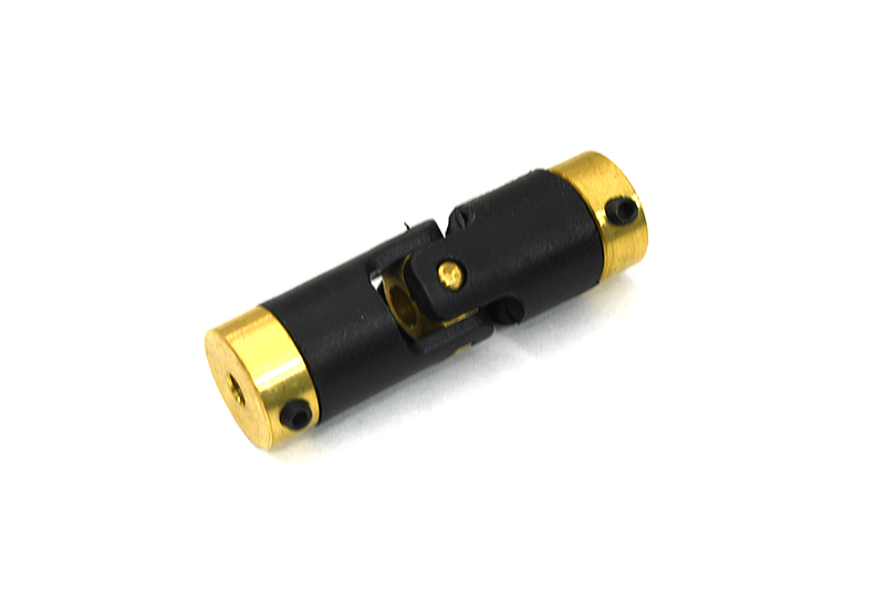 C32991 Motor Coupler Single Joint L=44mm O.D.=13mm 3.17mm to 6mm for RC Boat - Image 1