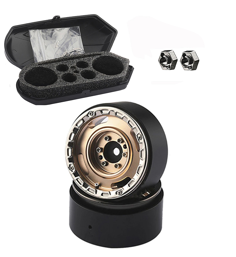 C33002 Luggage Storage Case & Alloy 1.3 Beadlock Wheels(2) for Traxxas 1/18 TRX-4M 9869 - Image 1