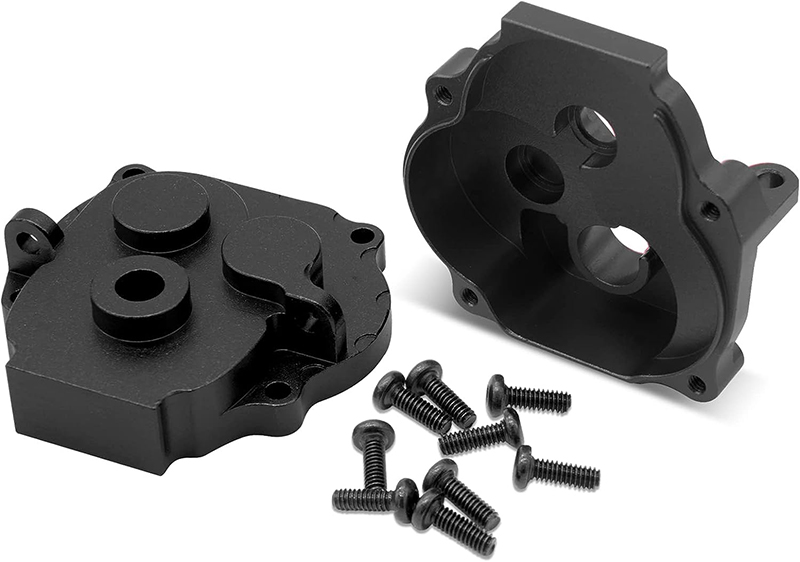C33010BLACK Black Alloy Machined Main Gearbox Housing for Traxxas 1/18 TRX-4M Crawler 9747 - Image 1