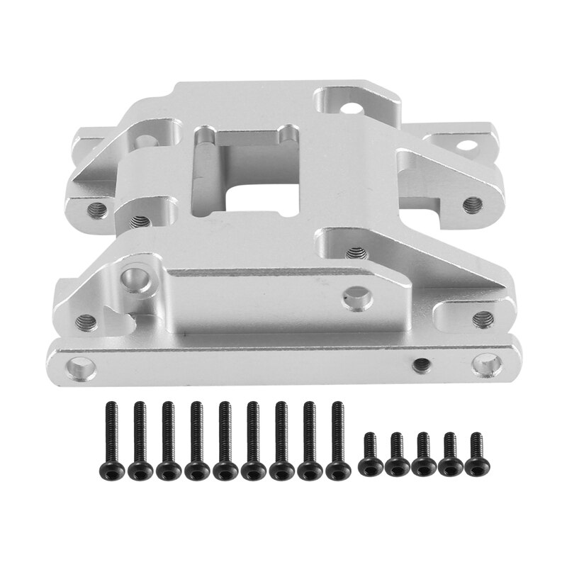 C33011SILVER Alloy Machined Center Skid Plate for Traxxas 1/18 TRX-4M Crawler 9736 - Image 1