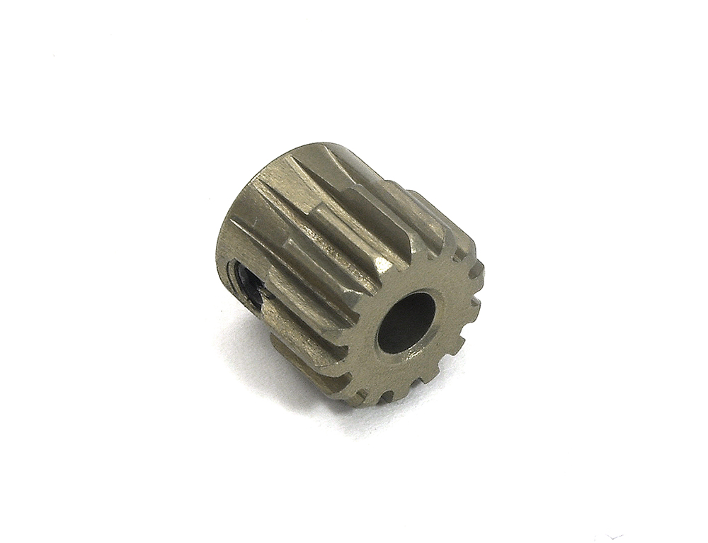 C33056 7075 Alloy Machined Mod 0.6 Pinion Gear 14T, 3.17mm Bore/Shaft for Brushless R/C - Image 1