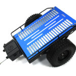 Realistic Leaf Spring 1/10 Size Flatbed Trailer 302x200x115mm for Scale Crawler