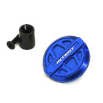 Blue Billet Machined Fuel Filler Cover Upgrade for Axial SCX6 RC Crawler 250004