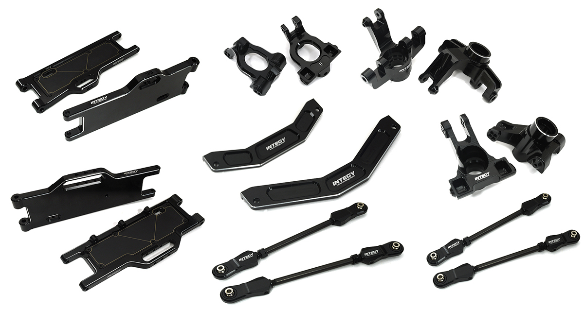C33280BLACK Black Billet Machined Suspension Upgrade Kit for Arrma 1/10 Kraton 4X4 4S V2 BLX - Image 1