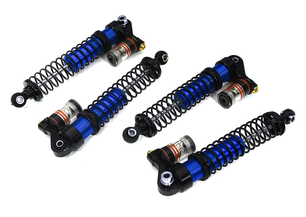C33283BLUE Billet Machined Piggyback Shocks for Element RC 1/10 Scale Enduro Sendero - Image 1