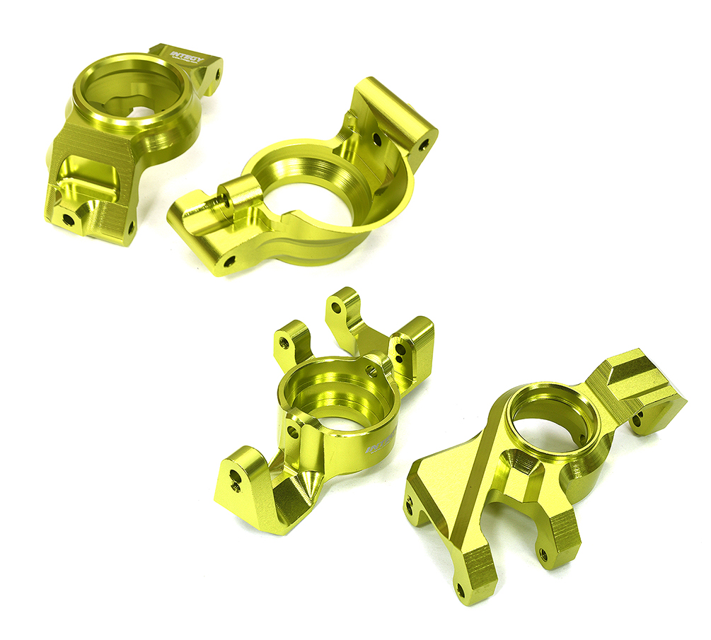 C33321GREEN Steering & Caster Blocks for Traxxas X-Maxx 4X4 Req 20x32x4mm Bearings 7732 7737 - Image 1