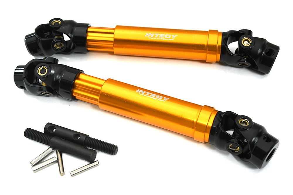 C33344ORANGE Machined Alloy Universal Drive Shafts for Traxxas 1/10 Maxx 4S 8950 - Image 1