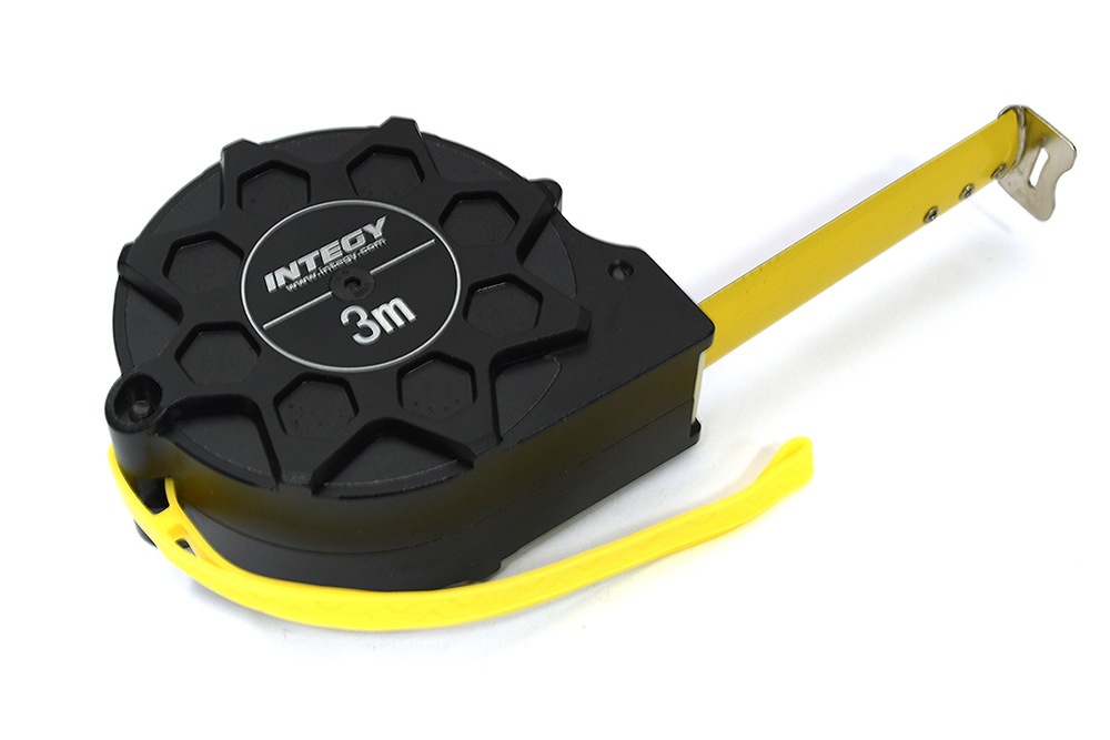 C33345BLACK 3 Meter Tape Measure by Integy - Alloy Machined Case 9ft Metric & Inch - Image 1