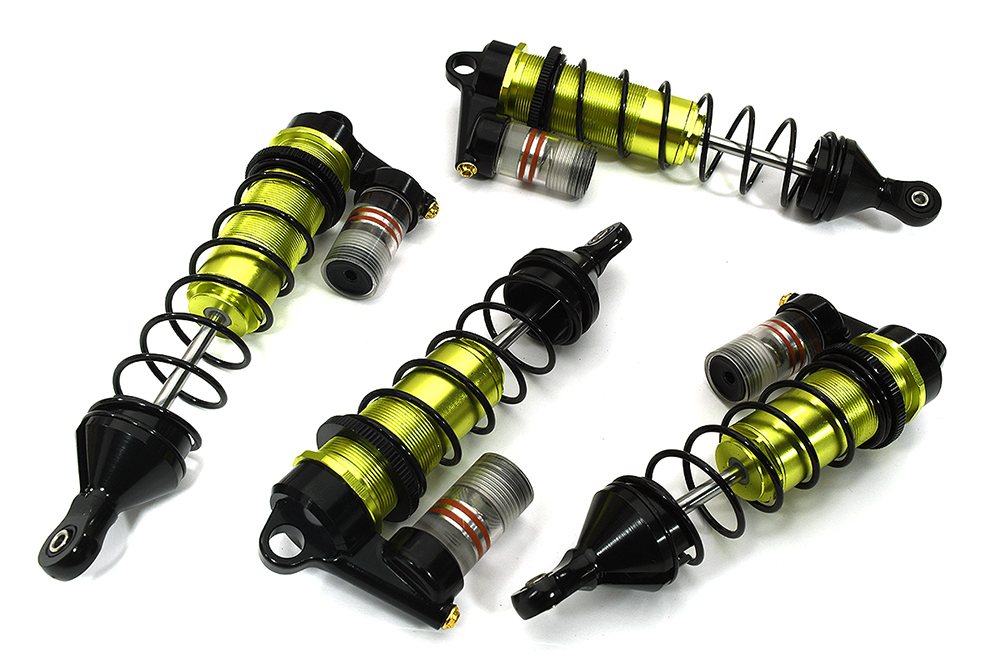 C33363GREEN Machined Piggyback Shock Set for Arrma 1/8 Kraton 6S BLX ARA330621 ARA330622 - Image 1