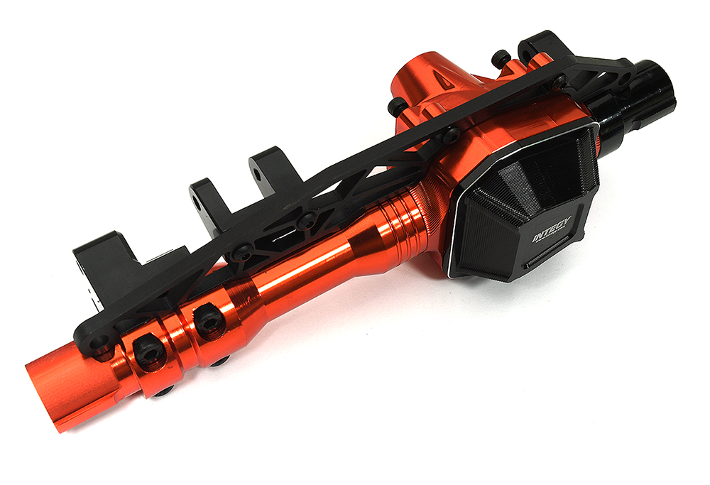 C33369RED Billet Machined Front Axle Housing for Axial SCX6 252000 - Image 1
