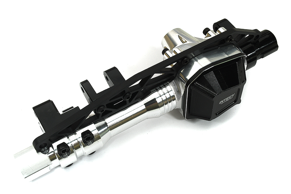 C33369SILVER Billet Machined Front Axle Housing for Axial SCX6 252000 - Image 1