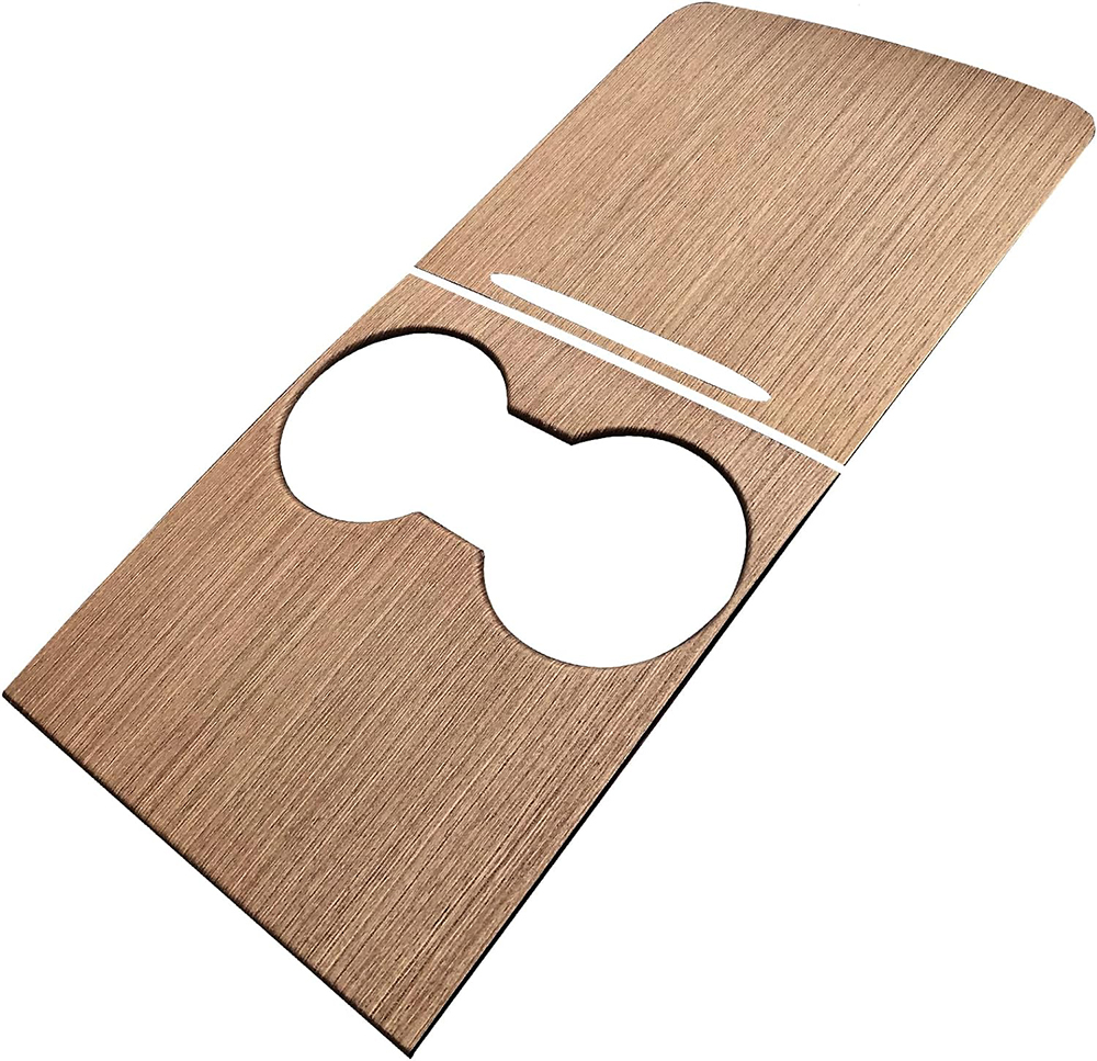 C33372 PVC Wood Grain Center Console Wrap for Tesla 2021-2023 Model 3/Y - Image 1