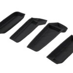 Black Silicone 4pcs Door Side Storage Box Interior Tray for Tesla 22-24 Model S