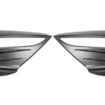 Matte Black Front Fog Lamp Aero Trim Covers for Tesla 21-24 Model Y