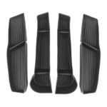 Black TPE 4pcs Door Side Storage Box Interior Tray for Tesla 21-24 Model Y