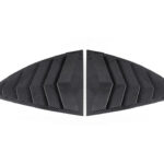 Carbon ABS Rear Triangular Window Blinds for Tesla 21-24 Model Y