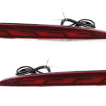 Red Housing Full LED Rear Bumper Fog Reflex Lamp for Tesla Model S