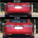 Red Housing Full LED Rear Bumper Fog Reflex Lamp for Tesla Model S - Image 4
