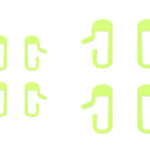 Fluorescent Door Exit Button Decal Stickers for Tesla Model 3/Y