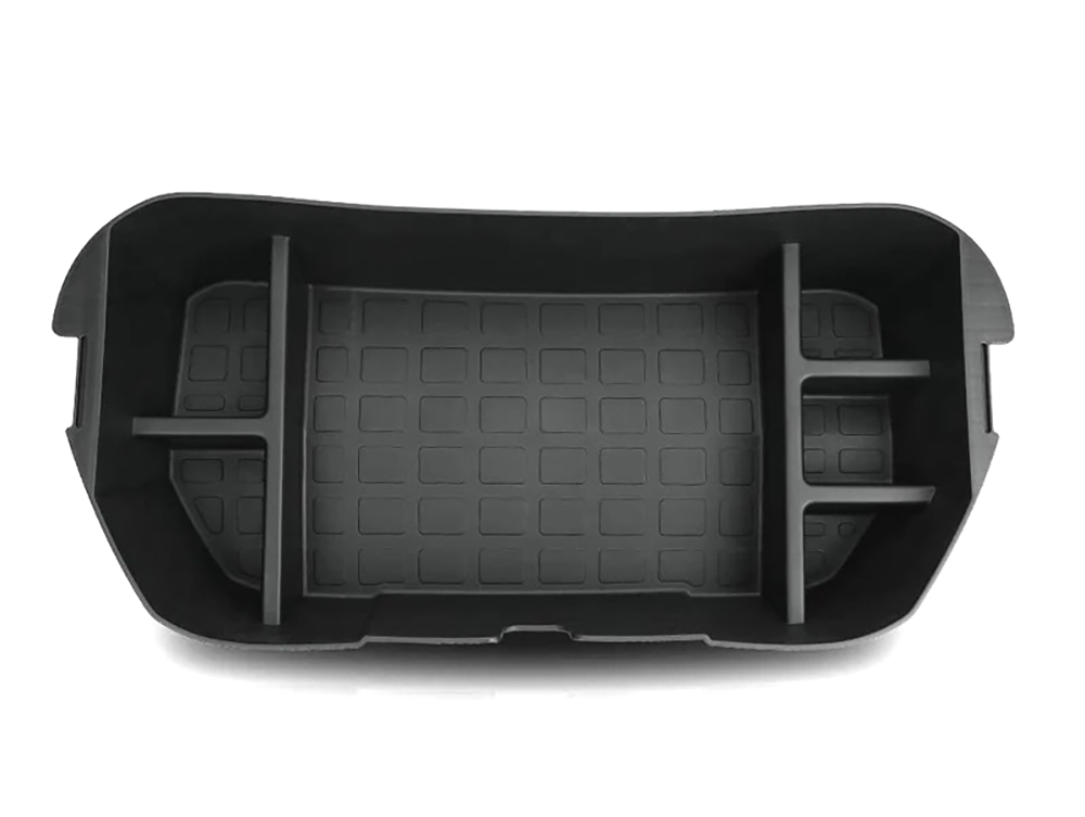 C33425 Black TPE Frunk Storage Box Organizer for Tesla 21-24 Model Y - Image 1
