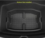 Black TPE Rear Trunk Double Deck Storage Trays 2 Levels for Tesla 17-23 Model 3 - Image 3