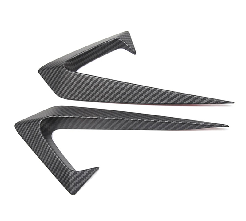 C33434 Matte Carbon Side Camera Aero Blade Trims Covers for Tesla 17-22 Model 3 - Image 1
