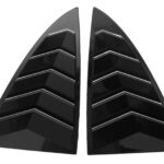 Glossy Black Rear Side Window Shades Blinds Covers for Tesla 17-23 Model 3