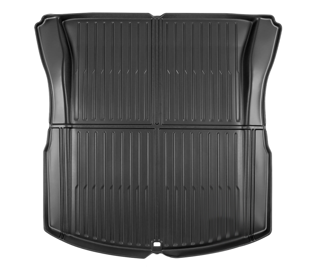 C33455 Black TPE Plastic Large Trunk Mat w/ Pattern for Tesla 24 Model 3 - Image 1