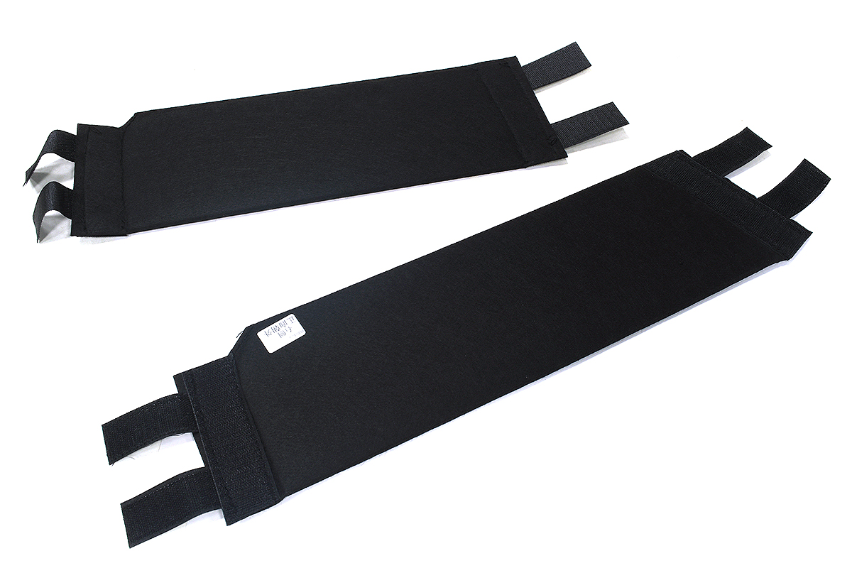 C33465 Black Flocked Left and Right Rear Trunk Organizer for Tesla 22-24 Model X - Image 1