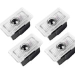 Cool White LED Door Logo Projector Decoration Lights for Tesla 17-23 Model 3/Y