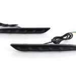 Black Housing Full LED Rear Bumper Fog Reflex Lamp for Tesla 17-23 Model 3