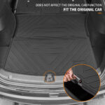 Black TPE Rear Large Trunk Mat for Tesla 20-24 Model Y 5 Seats - Image 2