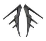 Matte Carbon Side Camera Wolf Teeth Style Trim Covers for Tesla 20-23.6 Model Y