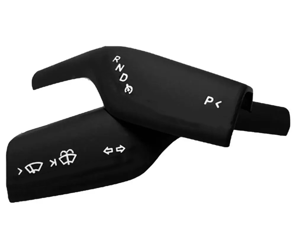 C33495 Matte Black Gear Shift Steering Lever Cover for Tesla 17-23 Model 3/Y - Image 1