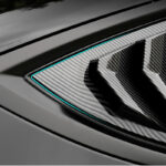 Glossy Carbon ABS Rear Side Corner Window Covers for Tesla 17-23 Model 3 - Image 2