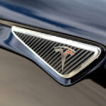 Carbon Fiber Pattern Turn Signal Side Marker Decals for Tesla AP1 16 Model X