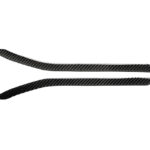 Carbon Fiber Pattern Rear Fog Light Sticker Decals for Tesla Model X