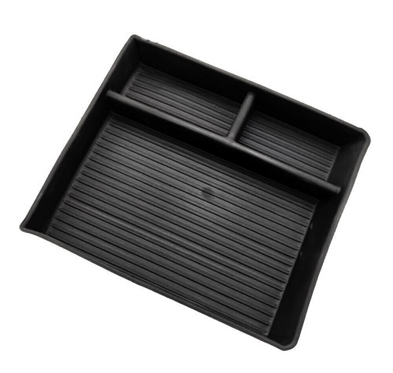 C33526 Black ABS Central Control Lower Storage Pad for Tesla 24 Model 3 - Image 1