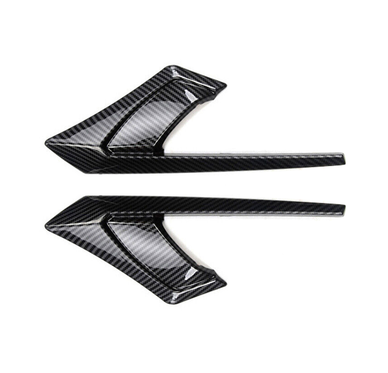 C33533 Glossy Carbon Side Camera Aero Trim Covers Shades for Tesla 20-23.6 Model Y - Image 1