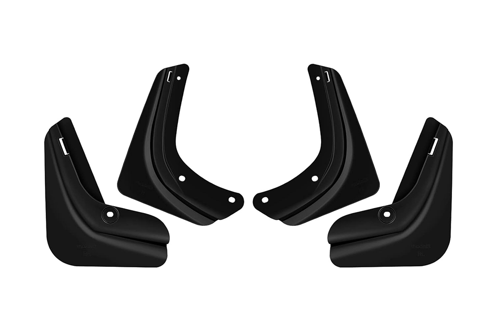 C33541 Black TPE Front & Rear Mudguards for Tesla 21-23 Model 3 - Image 1