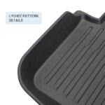 Black TPE Plastic Weather Frunk Mat w/ Pattern for Tesla 20-24 Model Y - Image 3