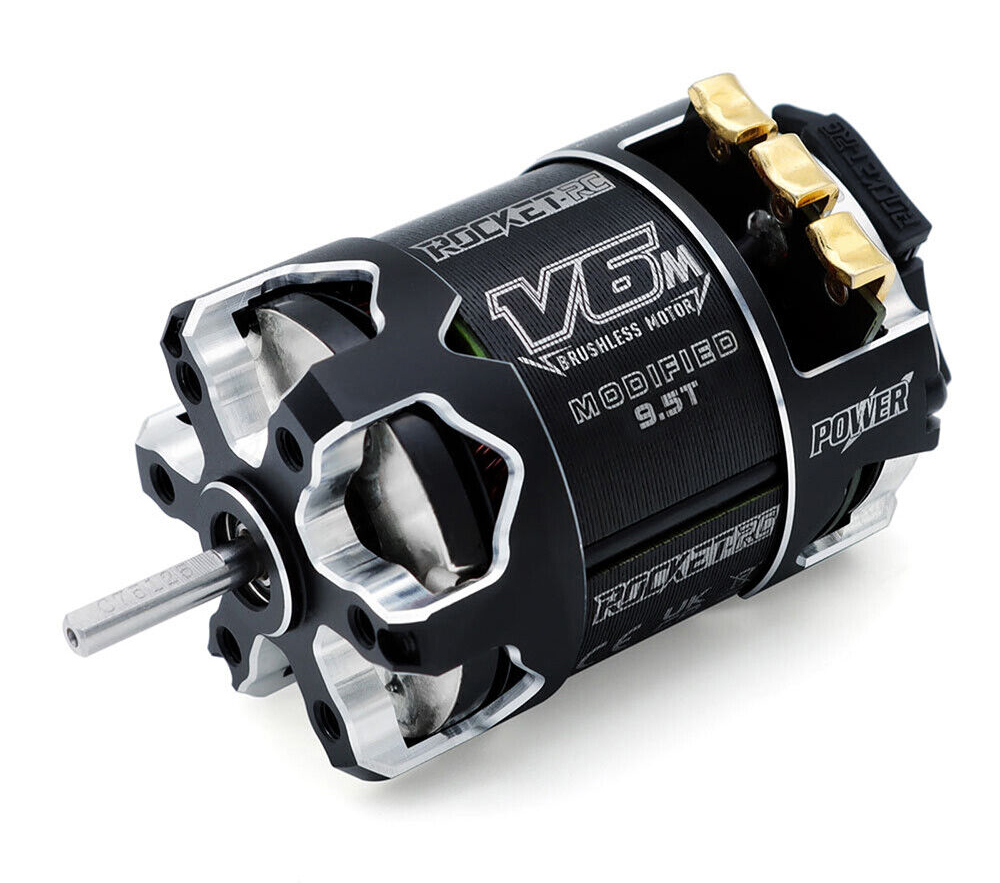 C33563 Rocket-RC V6M Modified 9.5T Lightweight Sensored Brushless Motor - Image 1
