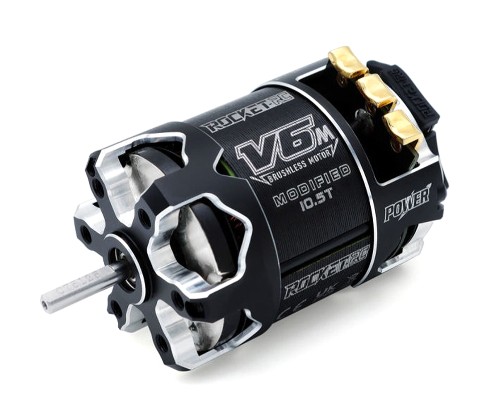 C33564 Rocket-RC V6M Modified 10.5T Lightweight Sensored Brushless Motor - Image 1