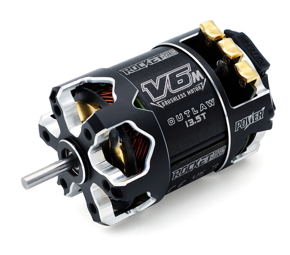 C33565 Rocket-RC V6M Outlaw SPEC 13.5T Lightweight Sensored Brushless Motor - Image 1