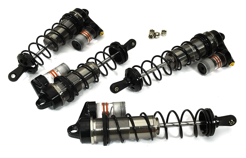 C33573GREY Piggyback Shocks for 1/8 Outcast & Kraton 6S BLX 118m, 134mm ARA330621 ARA330622 - Image 1