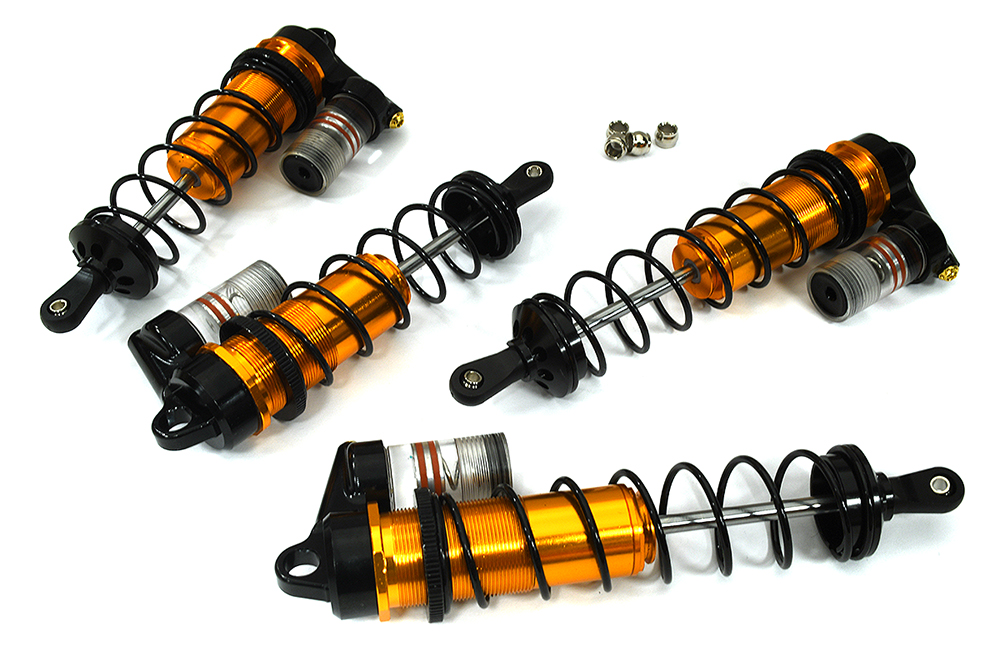 C33573ORANGE Piggyback Shocks for 1/8 Outcast & Kraton 6S BLX 118m, 134mm ARA330621 ARA330622 - Image 1